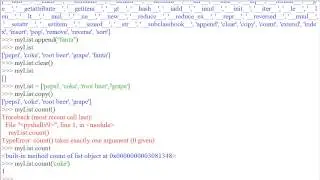Python 3 Tutorial 7: Lists Part 2 Methods
