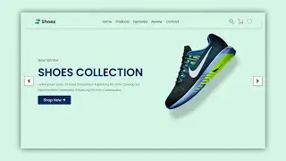Shoes Website Using HTML/CSS/JS | How to build E-commerce website
