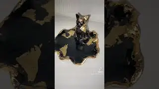 Handmade Candlestick Cat 🐈‍⬛| подсвечник Ручной работы с котиком 🐈‍⬛ #cats #handmade