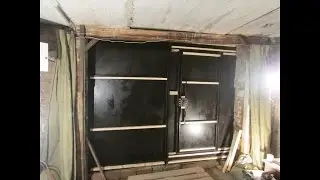 Идем в гараж 5! Утепляем ворота гаража!Ч 2