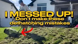 Don’t Make The Same Mistake When Dethatching Your Lawn. 