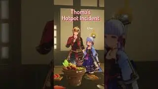 Thoma's Hotpot Incident (Eating the Tengu) #Shorts #KujouSara