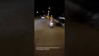 Viral, Pengendara Telanjang melintas di BB Palangka Raya