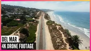 Del Mar San Diego Cliffs & Beaches - Mavic Air 2 DJI 4K Drone Footage - The Amateur YouTuber