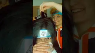 Sasuke and Naruto cosplay 