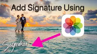 Add Signature on your captured photos using ios photos app