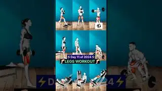 ⚡Day 11 of 2024⚡Legs Workout🦵🏻Increase Your Legs Size🔥😈 