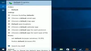 How to Change the Default Apps Windows 10 Uses by Default