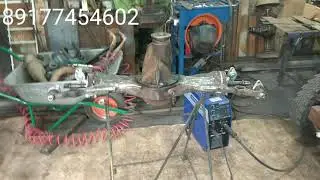How to make a front drive axle for a homemade tractor. PVM