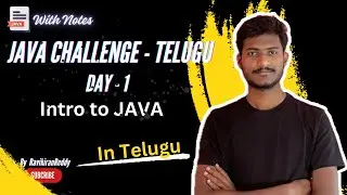Java Tutorial in Telugu - Introduction to Java | 27 Days of Java Challenge