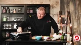 Шаверма из индейки с овощами-гриль и йогуртовым соусом в Tefal OptiGrill