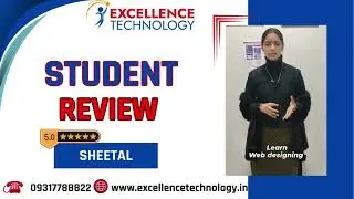 Student Reviews || Success Story || SHEETAL ||Enhance skills with Excellence Technology