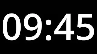 09 MINUTE 45 TIMER  with alarm -  585 second COUNTDOWN Clock Alarm