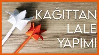 5 DAKİKADA KAĞITTAN LALE YAP! #diy #kendinyap
