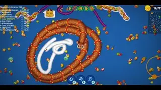 Wormszone.io Biggest Snake 🐍|| saap wala game|| 57 snake defeated|| #wormszoneio #wormszone