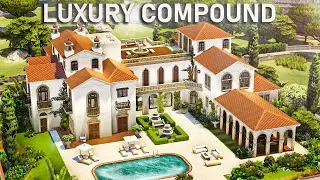 Luxury Family Compound Mansion | Sims 4 Speed Build + Tour | NO CC