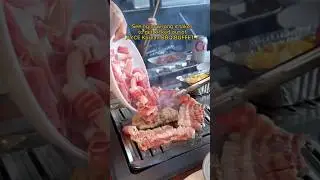 HOW MUCH CAN WE EAT AT KBBQ BUFFET? #shorts #viral #mukbang