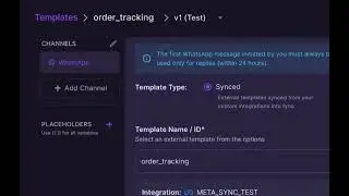 How to create a synced WhatsApp template