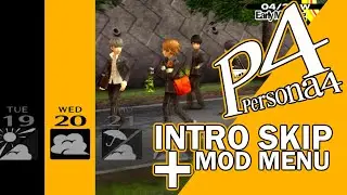 Persona 4 Mods: Intro Skip + Custom Sub Menu (PS2)