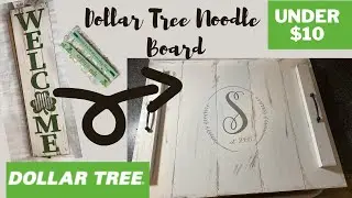DOLLAR TREE NOODLE BOARD/STOVE TOP TRAY || FARMHOUSE DECOR || RUSTIC DECOR