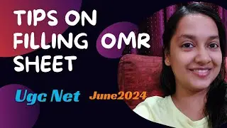 Tips on filling OMR SHEET | UGC-NET |June 2024| Pen and Paper Mode|#ugcnetexam#jrf#june2024#english