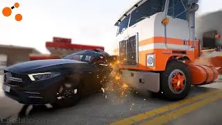Realistic Car Traffic Crash #3 | BeamNG.Drive