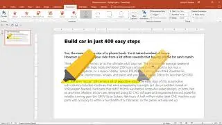 Text animation PowerPoint - Highlight with a marker