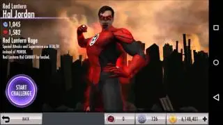 Injustice Mobile Red Lantern Hal Jordan Challenge