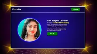Create A Portfolio Website Using HTML CSS & JavaScript | Personal Portfolio Website Using HTML CSS |