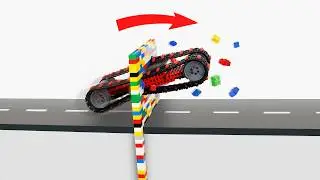 5 Lego Vehicles vs 5 Obstacles