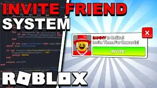 How To Make A INVITE FRIEND SYSTEM - Roblox Studio