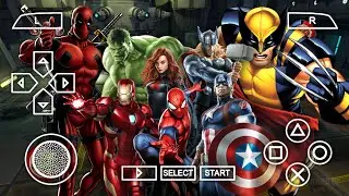 Marvel ultimate alliance 2 PPSSPP Emulator  Full (HD 1080p) Gameplay