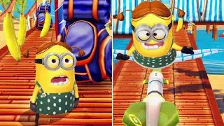 Girl Minion Gru's Rocket Ability Full Gameplay at Minion Beach | Despicable Me: Minion Rush