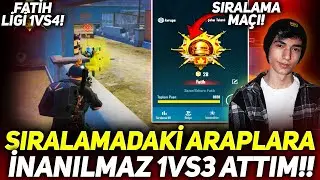 SIRALAMADAKİ OYUNCULAR BANA KAFA ATARSA?? EFSANE FİGHT ! 1V4 RANK SIRA 150 - PUBG MOBİLE FAST RANKED
