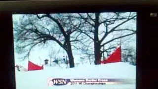 Abby's 2nd run finish from today's bordercross.