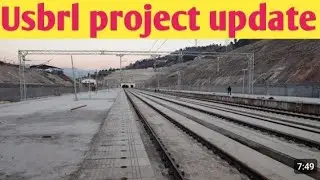 NEW UPDATE SANGALDAN USBRL BIG  || track line work #usbrl #railways