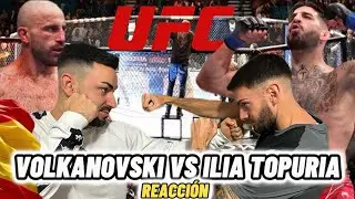 VOLKANOVSKI VS ILIA TOPURIA (REACCIONAMOS AL COMBATE)