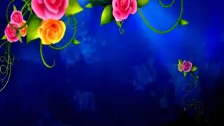 На синем фоне