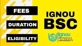 IGNOU BSC PROGRAMS || FEES || DURATION || ELIGIBILITY #ignouadmission #IGNOUBSC