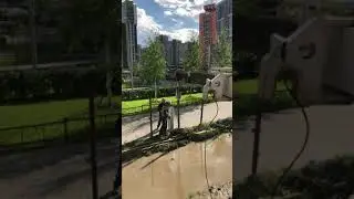 Бурение с помощью ямобура под забор