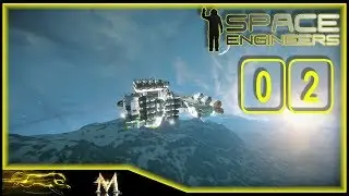 Space Engineers Survival - Episode 2 - Upside Down Mining I Am