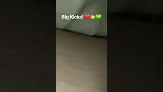 Big Baby Kicks! 💚👶❤ #baby #pregnant #babyboy #genderreveal
