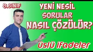LGS 8.sınıf Üslü İfadeler Yeni Nesil Beceri Temelli Soru Çözümü zor + PDF