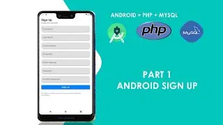 Android, PHP And Mysql Tutorial - Android Sign Up With Volley Library