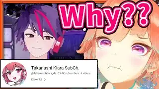 Kiara Realized Her German Channel was in a Vtuber News 【Takanashi Kiara / HololiveEN】