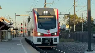Caltrain EMU and Diesel action at Sunnyvale and Santa Clara