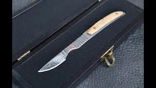Damascus steel scalpel! Barber wet shave.