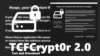 (NEW RANSOMWARE) TCFCrypt0r 2.0.exe