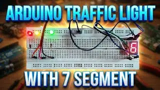Arduino traffic light with 7 segment (with code) ||
