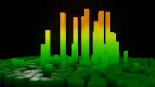 Blender Animation Nodes - EQ Visualiser  - Dream Baby by Roy Orbison